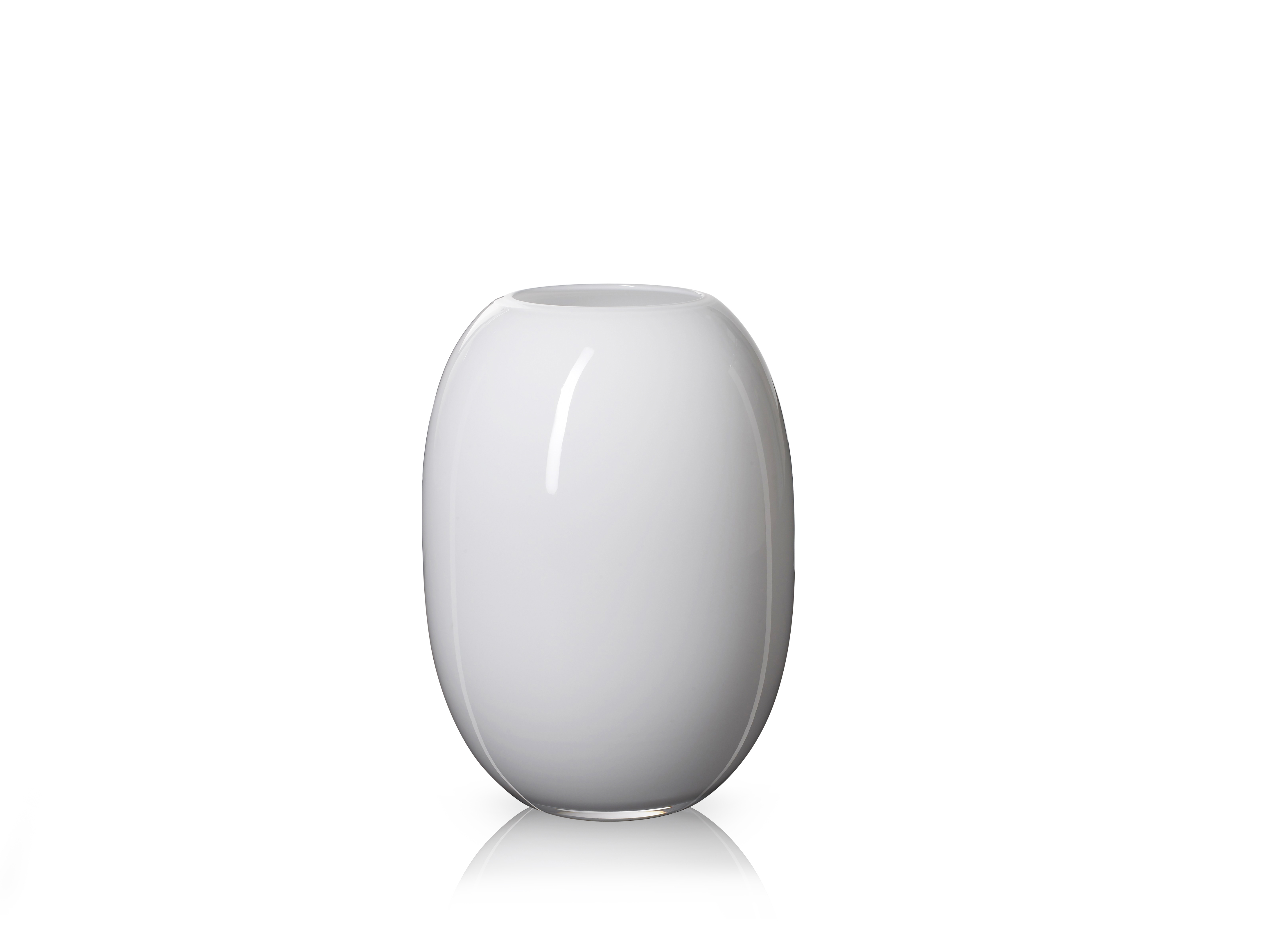 85103-PIET HEIN Vase 20 cm. Glass OPAL